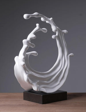 Abstract Sea Wave Sculpture Figurine