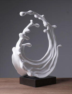 Abstract Sea Wave Sculpture Figurine