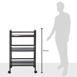 3-Tier Metal Rolling Utility Cart