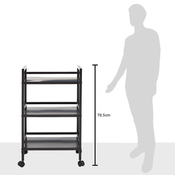 3-Tier Metal Rolling Utility Cart