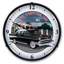 Vintage Lighted Analog Wall Clock – Round, 14" Diameter