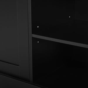 91" Arched Entertainment Center Wall Unit