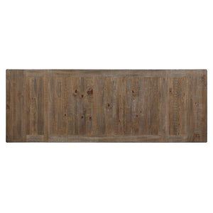 Counter Height Dining Set with Extendable Table and Rustic Chairs