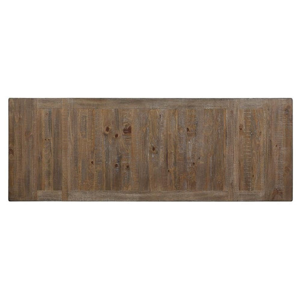 Counter Height Dining Set with Extendable Table and Rustic Chairs