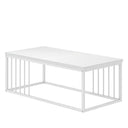 Modern Industrial Coffee Table with Metal Frame