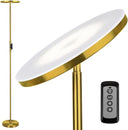 LED Torchiere Floor Lamp with Remote & Foot Switch