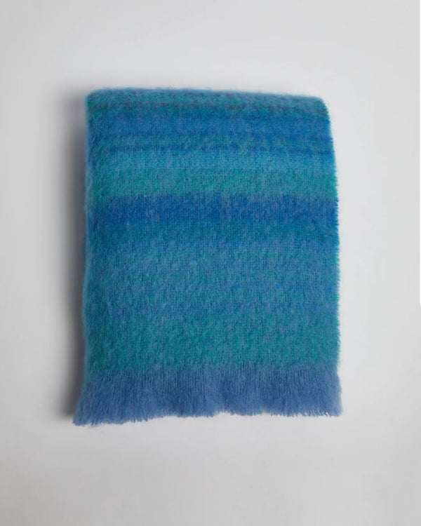 Mohair Wool Throw Blanket – Wild Atlantic Way Blue