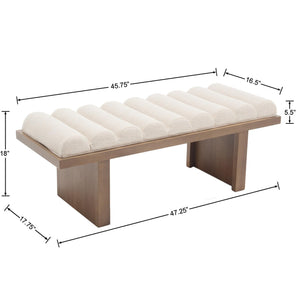 47" Upholstered Entryway & Bedroom Bench