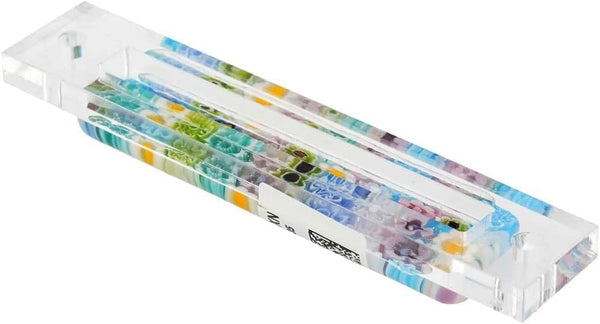 Murano Glass Mezuzah Cover – Pastels Millefiori Multicolor