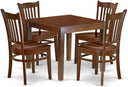 Square Dining Table Set with Chairs – Solid Wood, 3 & 5 Piece