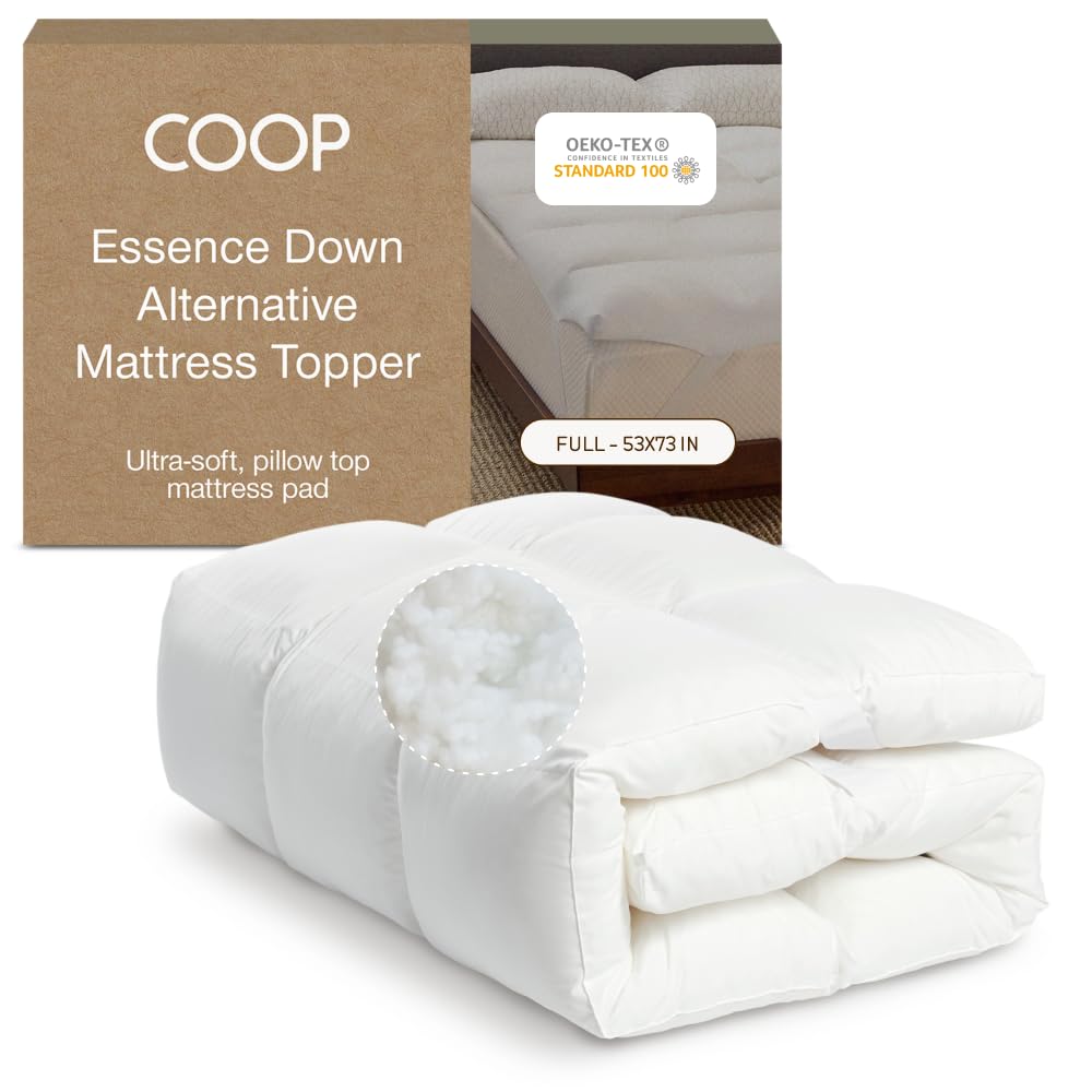 Down Alternative Mattress Topper — Plush Baffle Box with 2-Inch Gusset