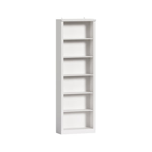75" Tall 6-Tier Bookcase with 2 Adjustable Shelves