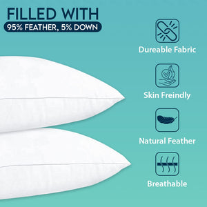 Velvet Throw Pillow with Down Feather Insert