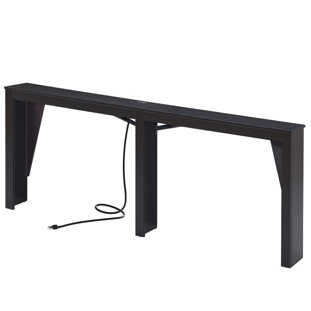 Narrow Console Table with Power Outlets & USB Ports