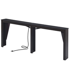 Narrow Console Table with Power Outlets & USB Ports
