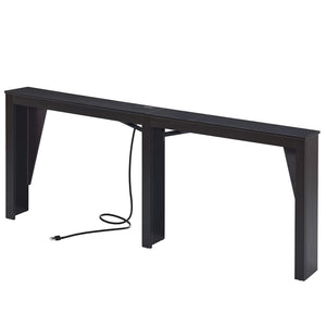 Narrow Console Table with Power Outlets & USB Ports