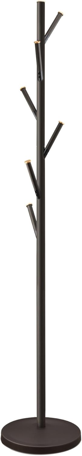 68" Metal Coat Rack Stand with 6 Hooks