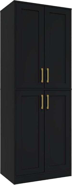 Tall Storage Cabinet with Doors & Adjustable Shelves