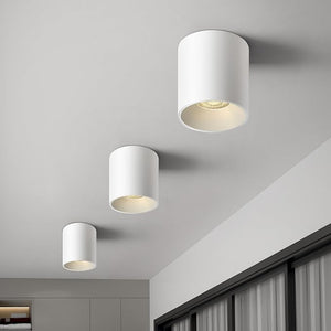20W LED Flush Mount Ceiling Light – Dimmable COB Cylinder, 4000K