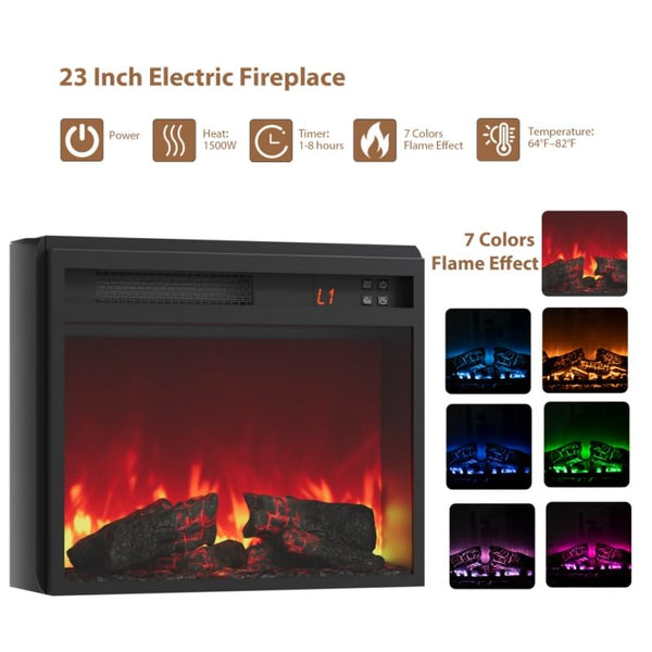 70" Electric Fireplace TV Stand – Farmhouse Entertainment Center