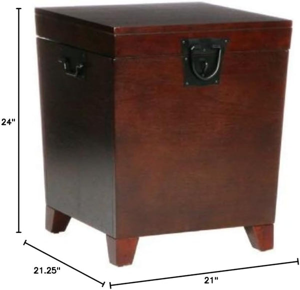 Espresso Trunk End Table