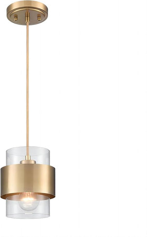 Frosted Glass Pendant Light – Gold Metal Ceiling Hanging Fixture