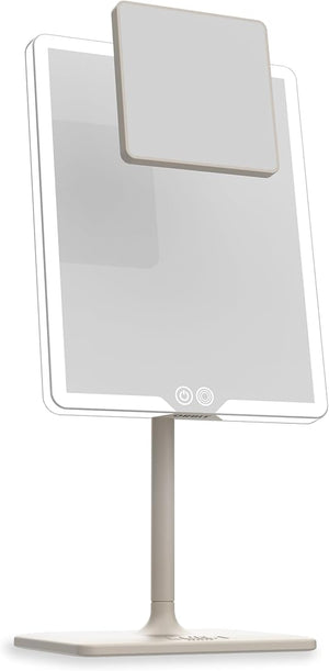 LED Vanity Mirror with Lights & 7X Magnification – Dimmable USB-C Rechargeable Tabletop Mirror