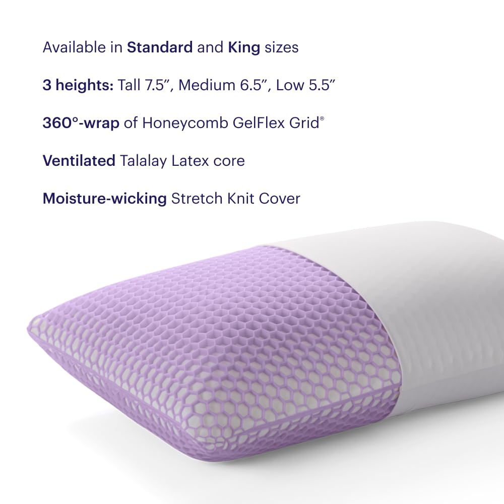 Harmony Pillow – Talalay Latex Foam Cooling Pillow