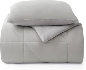 Reversible Comforter Set with Down Alternative Fill & Pillow Shams