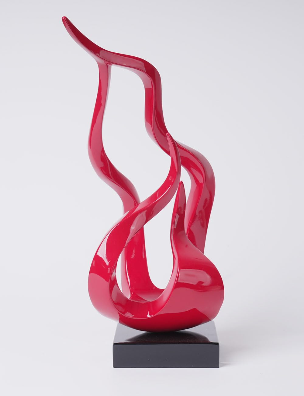 Abstract Holy Flame Figurine Statue — Resin Art Decor, 16.5 Inch