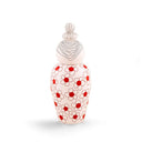 Porcelain Decorative Vase with Removable Lid - Red