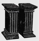 Extra Large Black Marble Bookends – Heavy Stone Book Ends