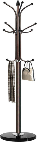 Metal Coat Rack Stand with Marble Base
