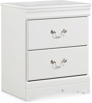 2-Drawer Nightstand with Louis Philippe Moulding