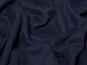 Navy Blue Wool Blend Coating Fabric – Heavy Weight, 59" Wide