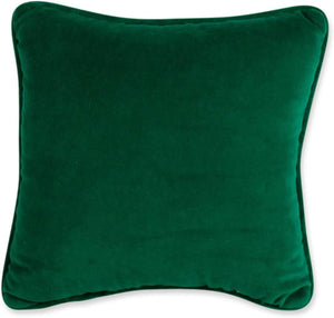 Needlepoint Throw Pillow – Bless Your Heart – 10" x 10" Green Embroidered Accent Pillow