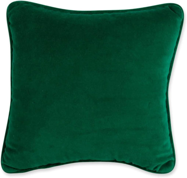 Needlepoint Throw Pillow – Bless Your Heart – 10" x 10" Green Embroidered Accent Pillow