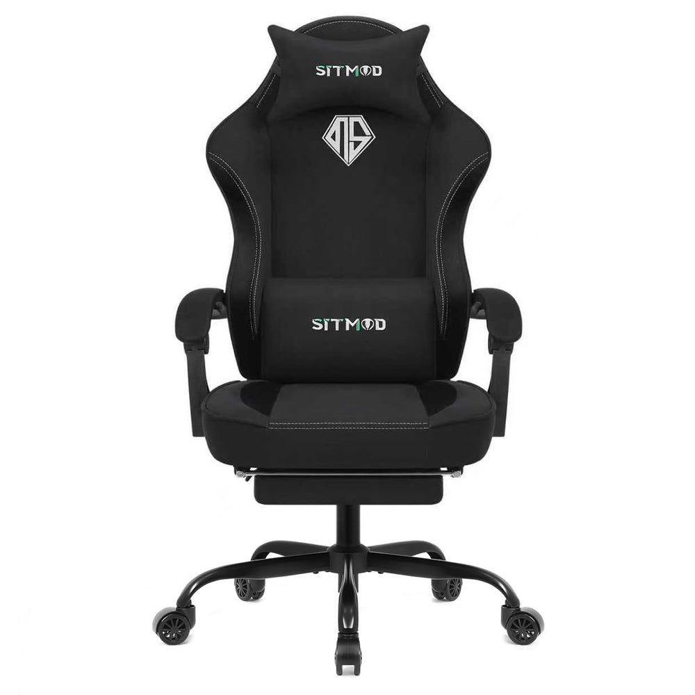 Ergonomic Gaming Chair with Pocket Spring Cushion, 350 lb Capacity, 150° Recline, Lumbar Support