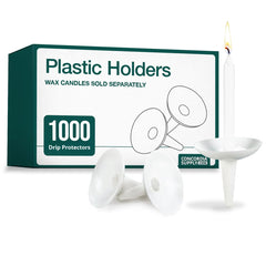 Reusable Plastic Candle Drip Protectors for Church & Memorial Services