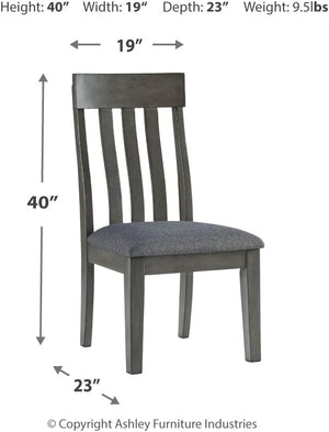 Contemporary Upholstered Dining Side Chairs, Set of 2