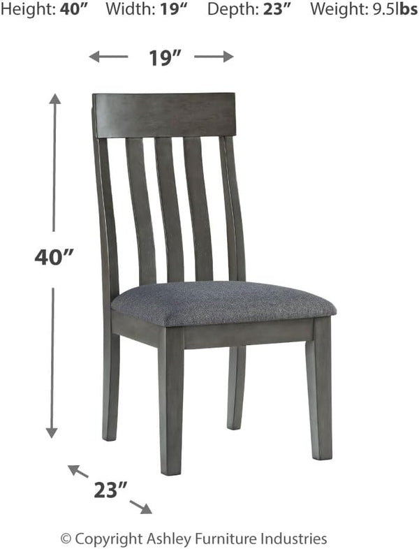 Contemporary Upholstered Dining Side Chairs, Set of 2