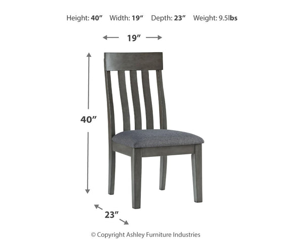 Contemporary Upholstered Dining Side Chairs, Set of 2