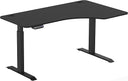 L-Shaped Electric Standing Desk 55 Inch Height Adjustable
