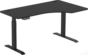 L-Shaped Electric Standing Desk 55 Inch Height Adjustable