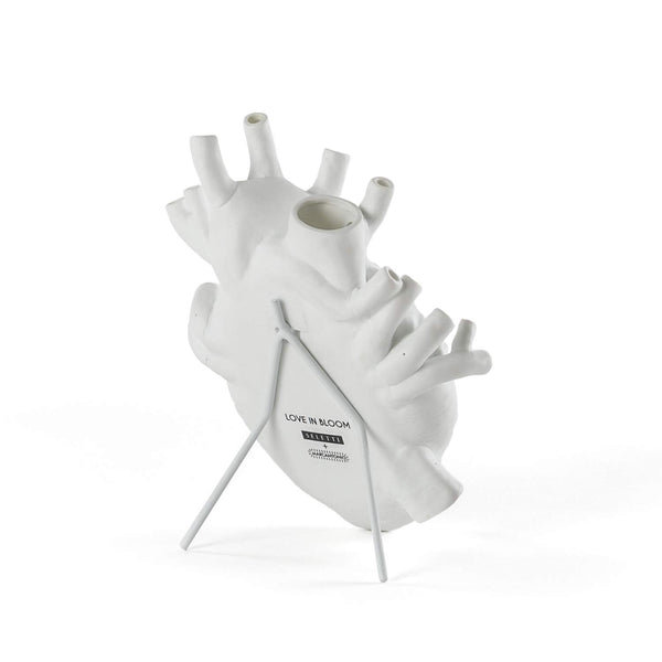 Heart-Shaped Porcelain Wall Vase