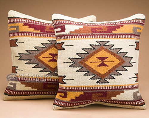 Southwestern Wool Pillow Covers 18x18 – Set of 2