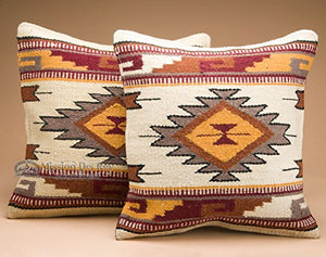Southwestern Wool Pillow Covers 18x18 – Set of 2