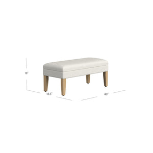 Upholstered Storage Ottoman Bench with Hinged Lid