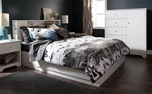 Door Chest with 5 Drawers and Adjustable Shelves
