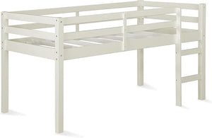 Junior Twin Loft Bed – Solid Pine Wood, Kids Space-Saving Design